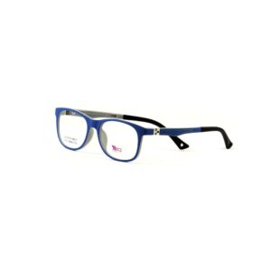 okulary dla dzieci success w kolorze niebieskim z czarnymi zausznikami