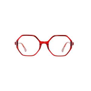 kobiece czerwone okulary